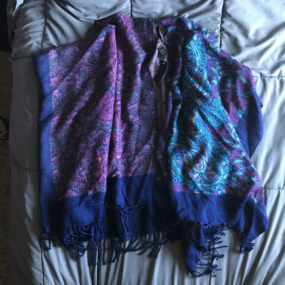 COPY - MixIt JCP multi paisley one size poncho
